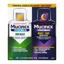Kekuatan Maksimum Mucinex FastMax DM Max & Mucinex Nightshift Cold & Flu Liquid (2 x 6 FL.) Thins & Loosens Mucus, Relieves Cough & Chest Consultion, Pain, Fever, Sneezing, Sore Throat, Runny Nose