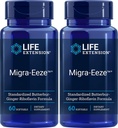 Ekstensi Hidup Migra- EezeTM Standardisasi Butterbur- Riboflavin Formula, 60 Count (Paket 2)