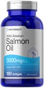Horbäach Wild Alaska Salmon Fish Oil 124; 180 Softgel Capsules 124; Gluten Free, Non-GMO 124; Tinggi Potensi 124; Sumber Excellent Omegaga- 3 Fatty Acids EPA dan DHA