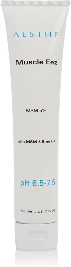 Aesthe Muscle EEZ Joint & Muscle Recovery Gel - Sooting Gel with 5% MSM & Emu Oil for Wellness - Natural Botanical Formula with Aloe Vera - Therapeutic Geel for Muscles, Joints, Strains - 7 oz