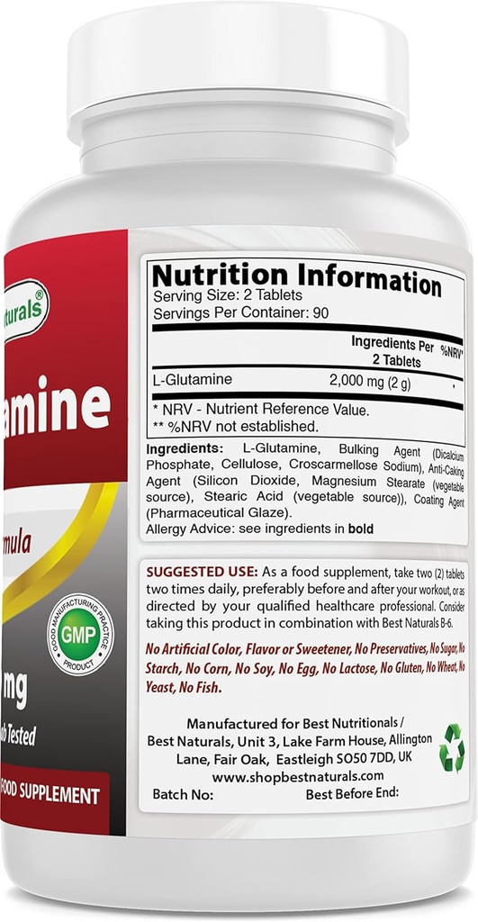 Ekstrak L- Glutamine 1000 mg & Ashwagandha Ekstrak 500 Mg