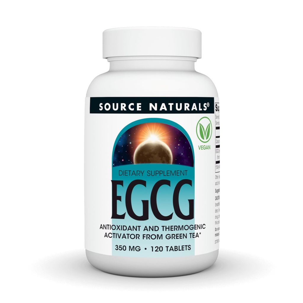 Sumber EGCG, Antioksidan dan Aktivator Thermogenik dari Teh Hijau *, 350 mg - 120 Tablet