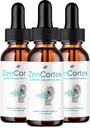 ZenCortex Tinnitus Ear Drops - ZenCortex 24, Zen Cortex Liquid Drops, ZenCortex Review, Zentex Drops for Ear Relief (3 Pack - 3 Pasokan Bulan)