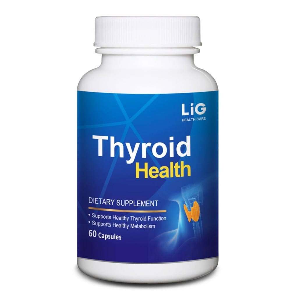 LIG Thyroid Health - Natural Herbal Supplement - Shrink Thyroid Cysts and Nodules - Saldo Hormone Levels - Bunga Honeysuckle