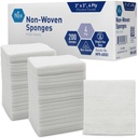 MED PRIDE 3x3 di Gauze Pages 200, Nonsterile, 4 Ply, Nonadherent Mesh Bandages, Absorbent Wound Care Sponges