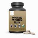 Psyllium Organik Husk Capsules 750 mg, Suplemen Serat Alami untuk Kesehatan Gut * - Alternatif untuk Powder Psyllium Husk, Zealthy Life, 250 Capsules