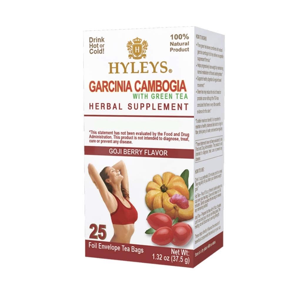 Teh GHILEYS Garcinia Cambogia Green Tea dengan Goji Berry Flavor - 25 Tea Bags