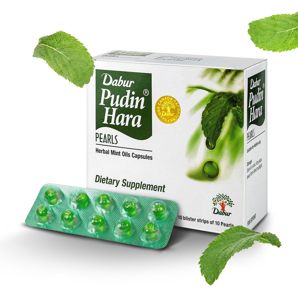 Dapur Pudin Hara Mutiara-Mutiara - Suplemen Perawatan Digetical Harian untuk Pria dan Wanita, Membantu Abate Gejala Bloating, Acidity, Flatculence dan Internable untuk Kesehatan Digetical dan Gut, 100 jumlah (Paket 10)