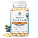 Kompleks Mata Total - Lutein + Bilberry + thiexanthin + Citrus Bioflavonoid - Supplemen Dukungan Ultra Vision untuk Mata Sehat 120 Softgeels, 60 Hari Suppply