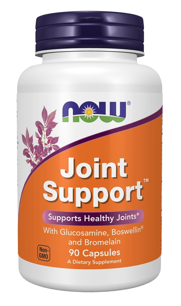 Suplemen NOW Foods, Gabungan Dukung ™ dengan Glucosamin, Boswellin ® dan Cucumber Laut, 90 Kapsul
