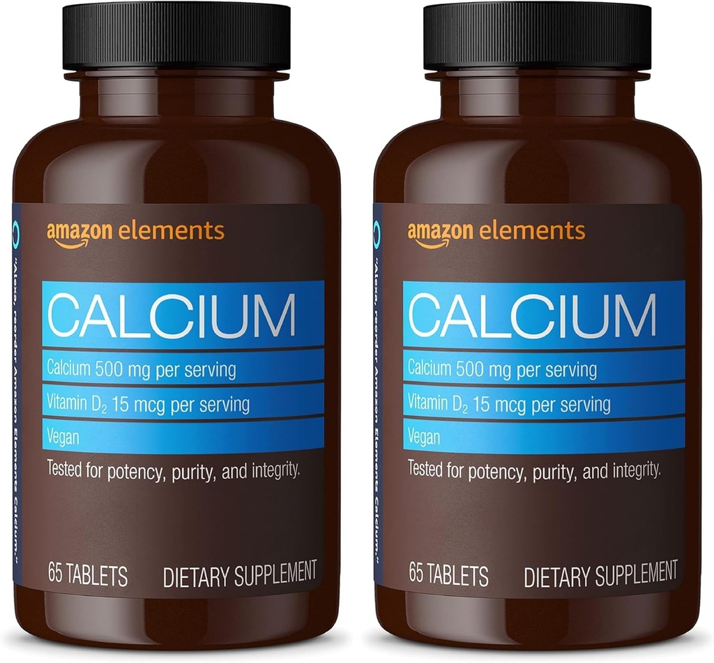 Elemen Kalsium Plus Vitamin D2, 65 Tablets (2 Bulan Supply) (Paket May Vary) (Paket 2)