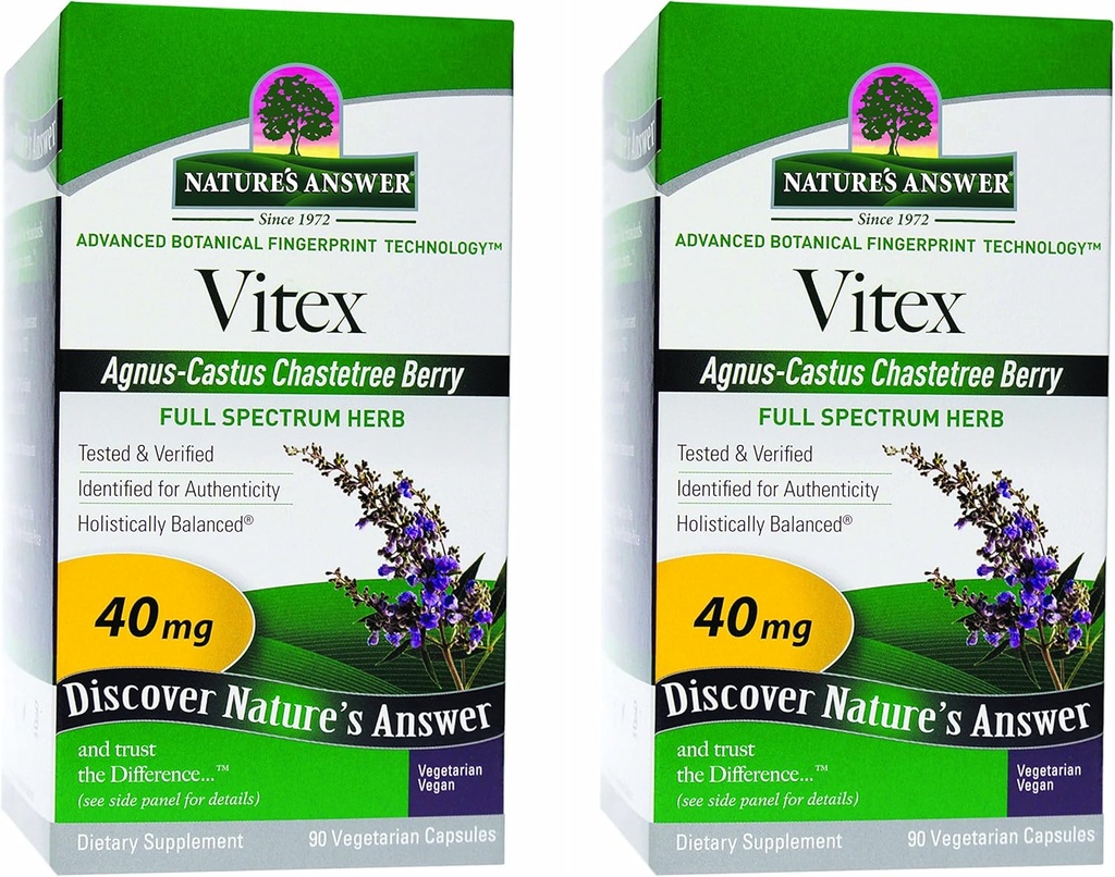 Nature 's Respon Vitex Chastetree Berry Suplement, 90- Vegetarian Capsules, 2 Count 124; Hormonal Keseimbangan 124; Ovulasi Dukungan 124; Menopasal Dukungan