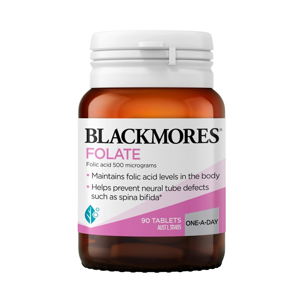 Blackmores Membusuk 500mcg 90 Tablets Folic Acid