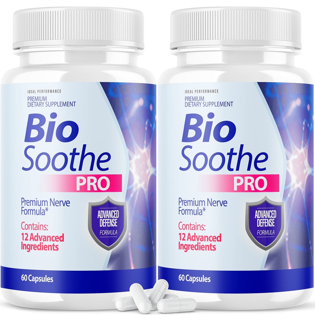 IDEAL PERFORMUCE (2 Pack) Biooothe Pro Neuropathy Treatment Capsule for Nerve Pain Repair Pills Bio Soo Premium Formula Pasokan Alpha Fix Neeve (120 Capsules)