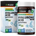 BIO KRAUTER Hyaluronic Acid gummies w / Vitamin C - 250 mg - 60 Vegan Chews - Acids Hyaluronic - Pectin- Based