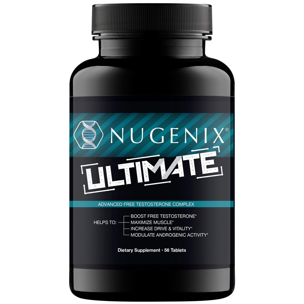 Nucenix Ultimate Free Testosterone Booster Supplement for Men - 56 Count