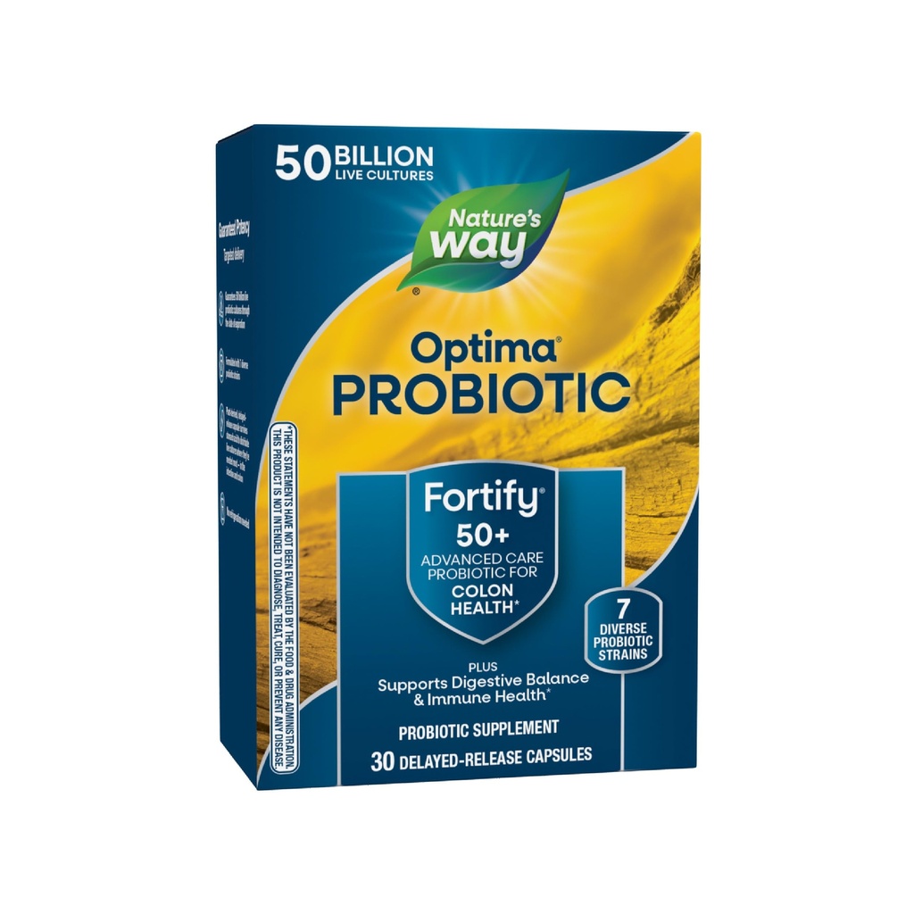 Cara Alam Membentuk Probiotik Optima Untuk Orang Dewasa 50 +, 50 Milyar Kebudayaan Hidup, Mendukung Keseimbangan, Colon & Imune Kesehatan *, Tidak Perlu Pengembalian, 30 Kasules (Packing May Wary)