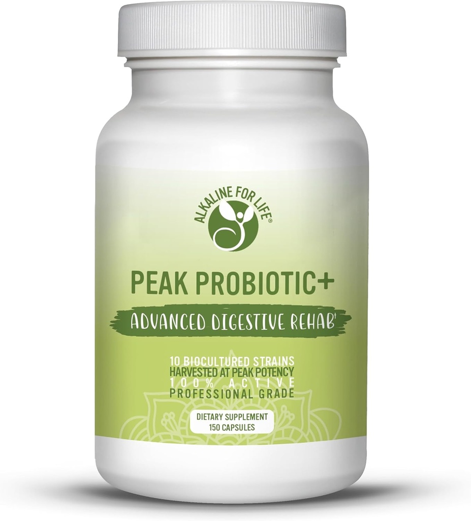 Peak Probiotic + 7.5 Milyar Peak Diowned Progories 10 Active Strains for Gut Health Acidolherlus Probiotic for Digetical Health progories for Women, progres for Men