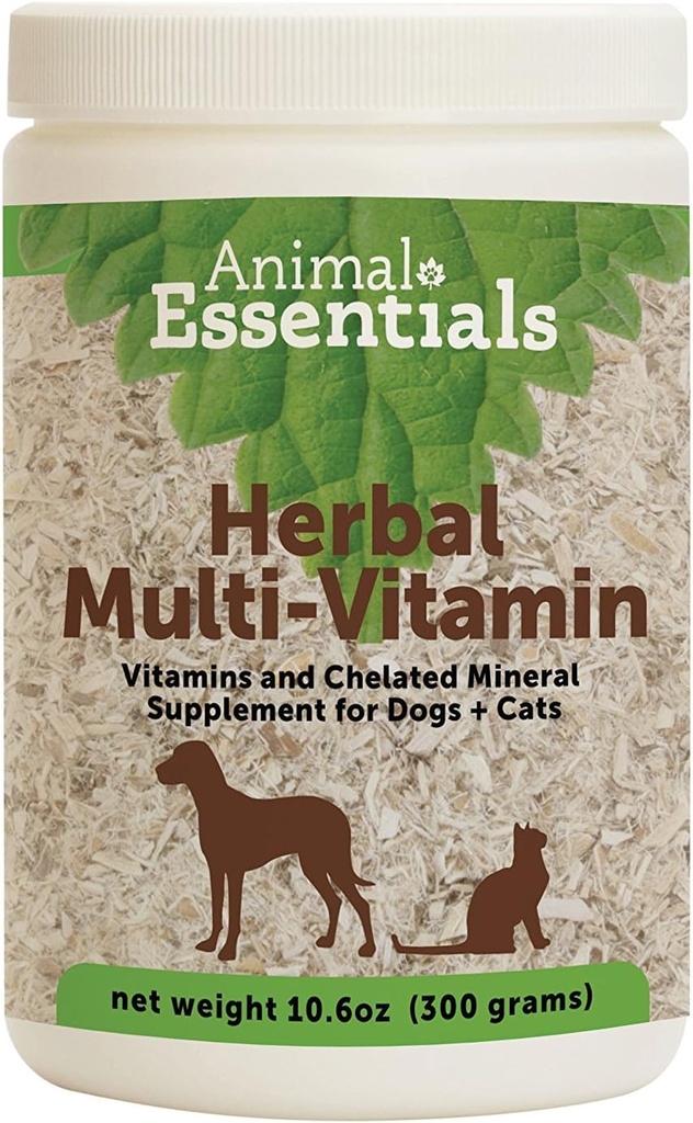 Animal Essentials Herbal Green Dog and Cat Supplement - 10.6 Ounce Jar (2 pack)