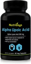 Suplemen ALA - Alpha Lipoic Aciid 300mg 124; 90 Veg Capsules 12.4; Organic Antioksidant Dukungan Acil 124; Alfa Acid 124; Acido Allipoico 124; Alpha Lipoic Aciic Acid 124; ALA Capsules