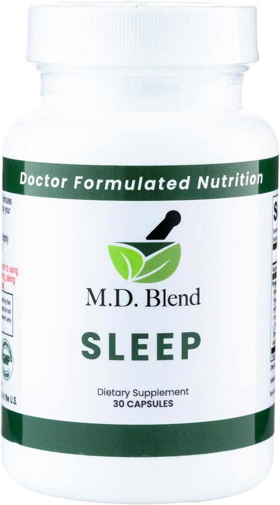 Tidur - Suplemen Alam dengan L- Theanine, Ashwagandha, Magnesium, Valerian Root, Meltonin - Non-Habit Membentuk Formula untuk Deep Sleep & Meremajakan Istirahat - 90 Capsules