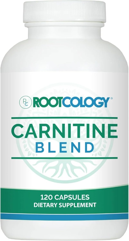 Rootcology oleh Dr. Izabella Wentz 124; Carnitine Blend 124; L-Carnitine & Acetyl-L-Carnitine Formula 124; saya berurusan dengan Vegetarians 124; 120 Capsules