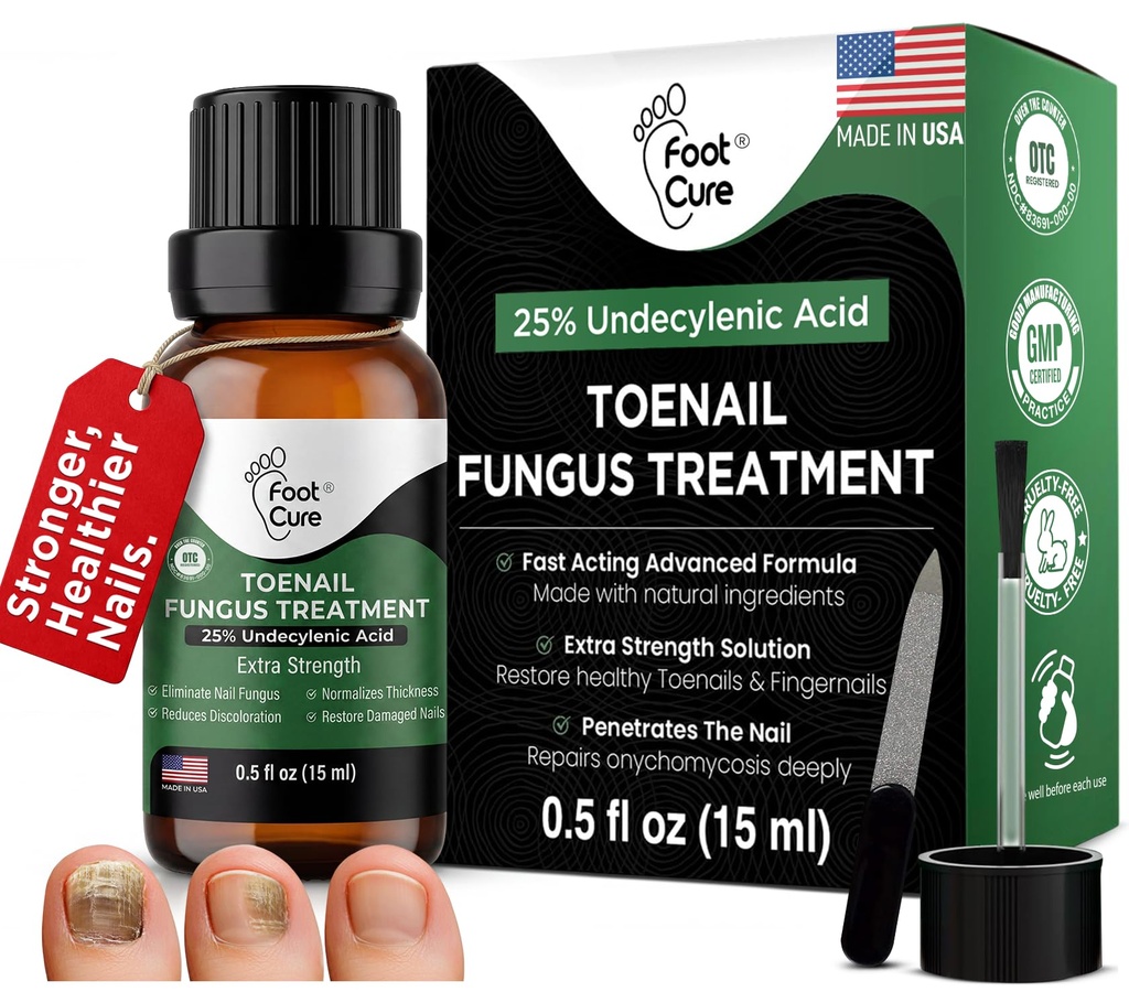 Perlakuan kuku kaki kecil untuk kuku jari, perbaikan kuku, pelantikan kuku kuku, Perabot Toenail, Obat Toenail Kuning, Nails Ingrown and Foot Fungus Treatment Extra (Paket 1)