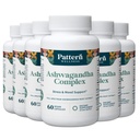 Pattern Wellness Ashwagandha Complex for Men & Women - KSM-66 & Black Pepper Extract - Whole Body & Heart Health - Support Stress & Mood - Non-GMO - 360 Vegan Capsules