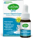 Culturelle Baby Probiotic + Vitamin D Grow & Thrive Drops, 0.30 oz, Insant Progories Supplemen, Support Health Development
