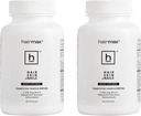 Hairmax untuk Suplemen Diet Skin dan Nails - Pertumbuhan Rambut dan Rambut - Pertumbuhan Rambut untuk Perempuan dan Pria. Berisi 2500mcg Biotin, DHT Blocker, MSM & Antioksidants, Paket 2 Botol