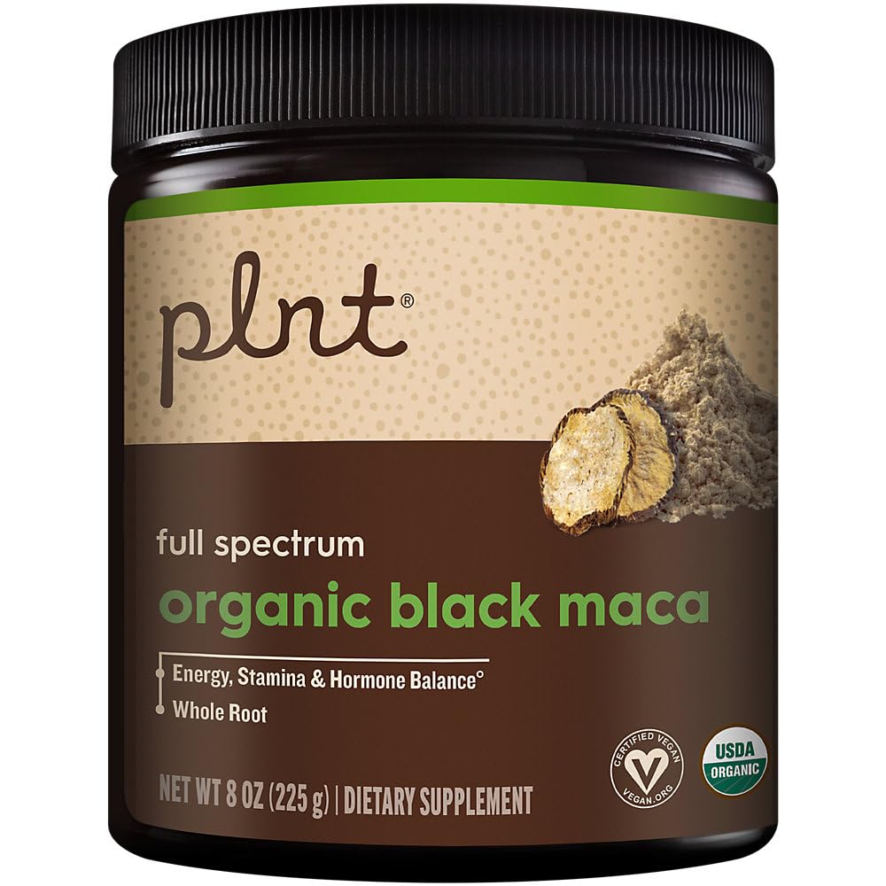 Organ Black Maca Powder Full Spectrum - Mendukung Energi, Stamina, & Hormone Balance (8 oz. / 45 Pelayan)
