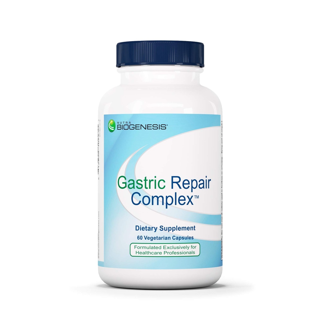 Nuttra Biogenesis Gastric Support Kompleks - DGL Licorice Supplement, Deglicyrrhizinated Licorice Root Extract for Maximum Absorpsi, Distraffic Support with Mastic Gum, Aloe & Bissules - 60 Capsules
