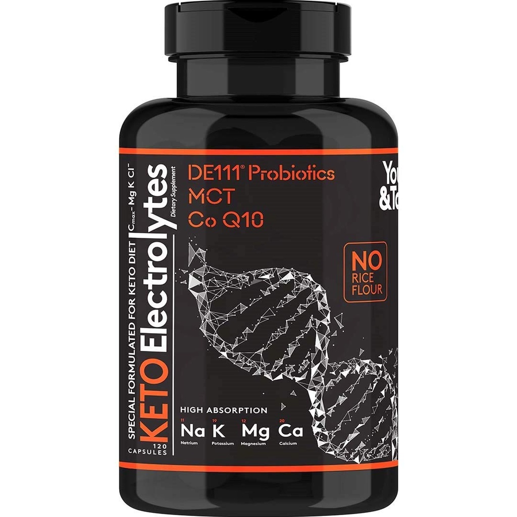 Keto Electrolite Capsules dengan MCT, Magnesium, Potasium & Zinc - Progories, CoQ10 & Vitamin D3 untuk Hidration, Energi, Dukungan Fasting, Diet rendah Carnivora - 120 Unflamited Pills