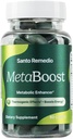 Santo Remedio MetaBoost, Tambahan Diet, Metabolic Enhancer, Menyediakan Efek Thermogenic, Meningkatkan Calorie Burn, Teh Hijau (Termogenik), Chromium dan Kalsium, 60 Tablet, Vegetarian