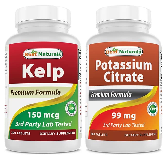 Tambahan Kelp 150 Mcg & Potasium Citrate 99mg