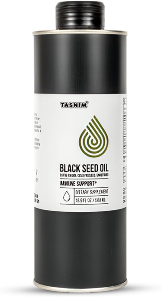 100% Ethiopia BlackSeed Oil 16.9 Fl Oz - Dingin Menekan Minyak Benih Hitam untuk Dukungan Imunitas, Potency Tinggi 5.7% - 21% Thymoquinone Skin, Rambut & Overll Kesehatan