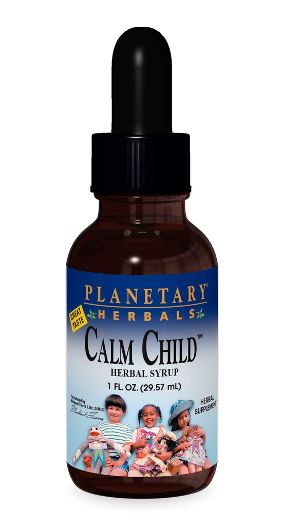 Planetary Herbals Calm Child 2.5 ml Mendukung Perhatian Fokus Tenang - 1 Fluid oz