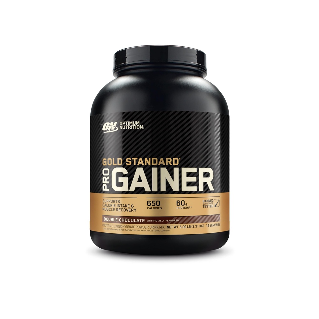 Optimum Nutition GS Pro Gainer Weight Gainer Protein Powder, Double Chocolate, 5.09 Pounds (Packaging May Vary)