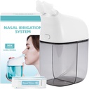 Sistem Pengawasan Nasal dengan 30 Paket Saline, Sinus Rinse Machine, Nose Sinus Pembersih Mesin dengan Tangki Air & Limbah Koleksi Tangki - Grey