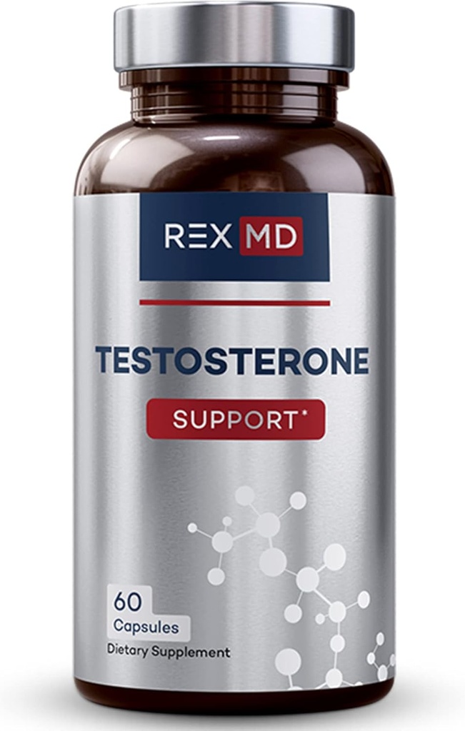 REX MD Testosteron Supplemen Dukungan untuk Pria 124; Mendukung Energi, Stamina, Performance 124; Ingredians Alam termasuk Dukungan Fenugreek Mendukung Tingkat Testosteron Tubuh, Dibuat di Amerika Serikat