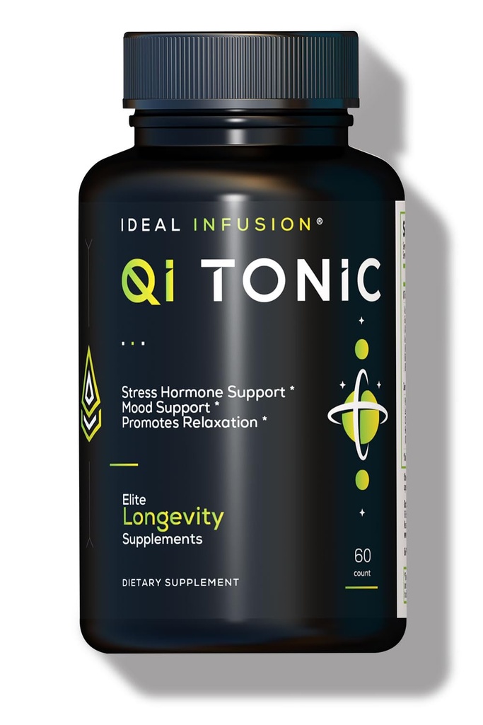 Ideal Infusion Cortisol Blocker and Mood Dukung: Promoses Relaxation & Stress Relief - Overall Wellsing & Serenity, Astragallus Root, Ashwagandha, Passion Flower (60 Servings) Vegan