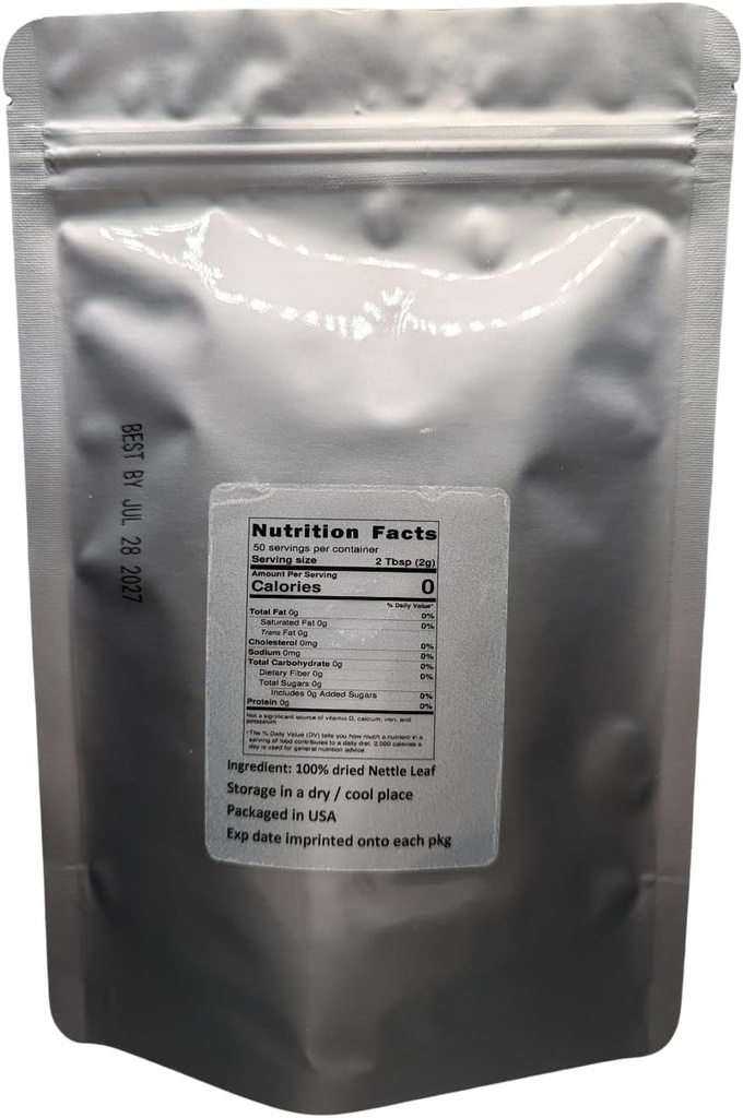 Nettle Leaf - Urtica dioica Dry Loose Leaf 100% dari Alam (1 oz)