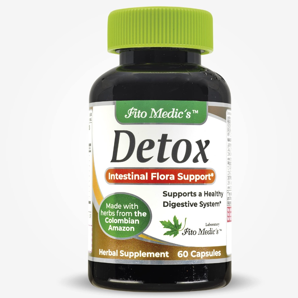 Lab - Detox Cleanse - 30 Day-- Colon Cleanse - Formula 9 Herbs Blend, Instinal Flora Support, & - Colon Broom-