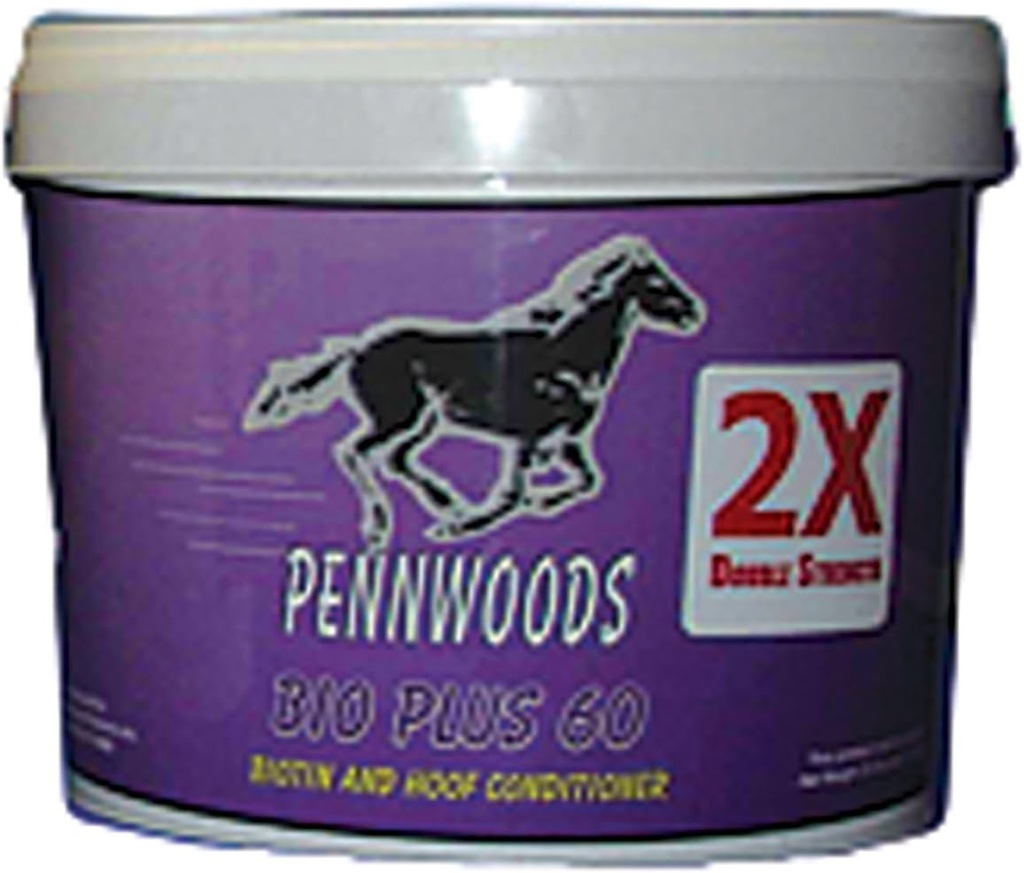 PENNWOODS EQUINE PRODUCTS 120743 2X Bio Plus 60 Double Strength Horse Suplemen, 4 lb