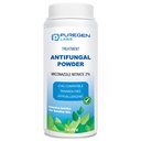 Puregen Labs Antifungal Powder dengan 2% Miconazole Nitrate untuk Infeksi Fargal Common Termasuk Athlete 's Foot, Jock Itch dan Ringworm, Talc Free, 3 oz (85g)