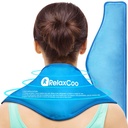 Leher Ice Pack Lick, Perkemas Es Gel yang Bisa dipakai kembali untuk Neck Shoulders, Terapi Kompress Dingin untuk Relief Rasa Sakit, Injuries, Sweelling, Bruises, Spurs, Inflammation dan Pemulihan Bedah Cervikal