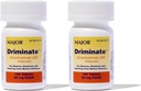 Drimination - Dimenhydrinate 50mg Motion Sickness Tablet Anti- Nausea Medicine - 100 Tablet (2 Pack)