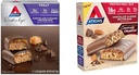 Atkins Endulge Chocolate Caramel Mousse Bar, Favorit Dessert, 1g Sugar, High in Fiber, 5 Count & Chocolate Almond Butter Protein Meal Bar, Keto Friendly, 5 Count
