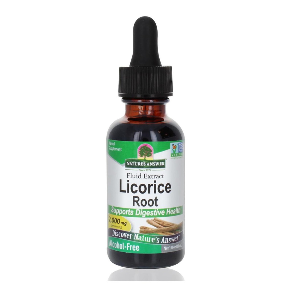 Nature 's Responed Licorice Root 124; Herbal Suplemen 124; Pendukung Kesehatan Digetical 124; Non- GMO & Kosher 124; Bebas, Gluten- Free & Vegan 1oz