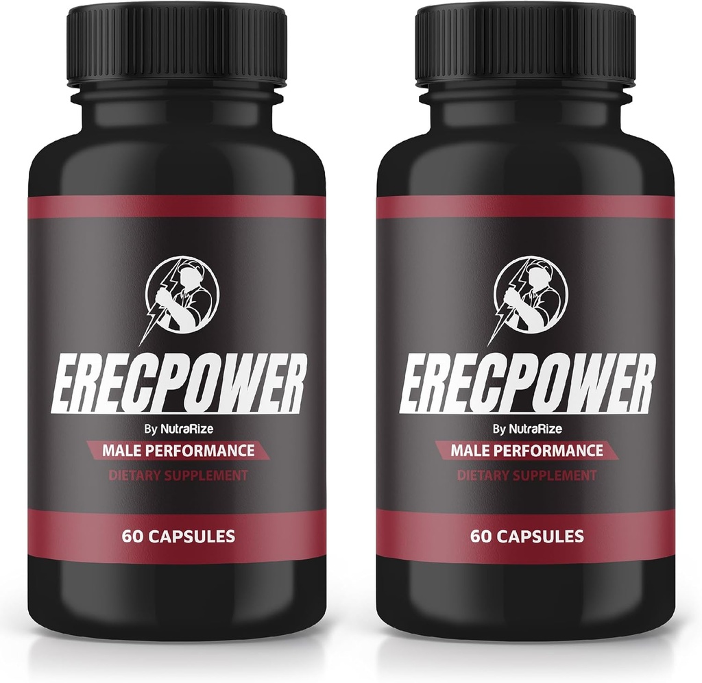 (2 Paket) Katup Erecpower, Pil Erecpower untuk Pria, Suplemen Pria Erecpower, Formulasi Lanjutan Untuk Dukungan Gaya Hidup Aktif Pria, Relic Power Pastillas Review (120 Katup)